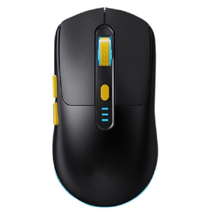 

Eq wireless rechargeable mute mouse, led light, eq-x10 blk – black