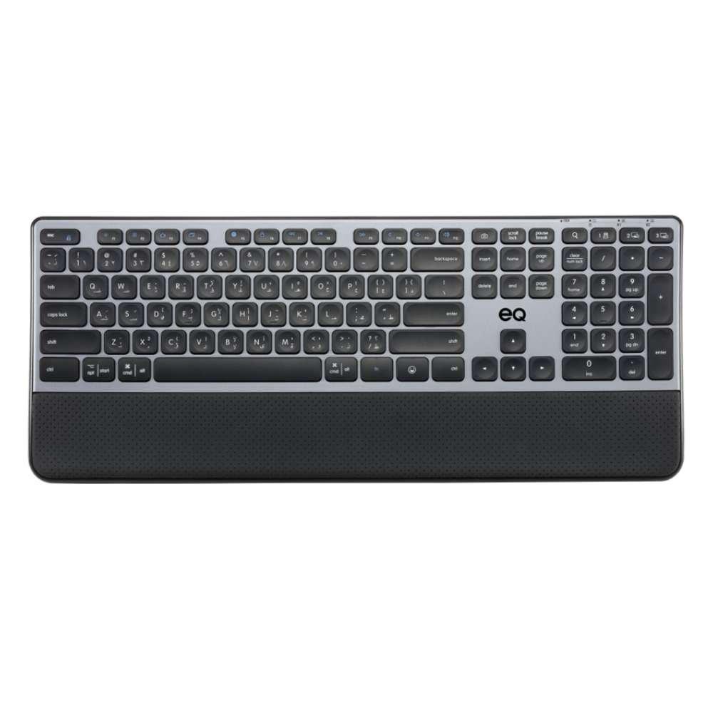 

Eq k1 wireless rechargeable keyboard - grey