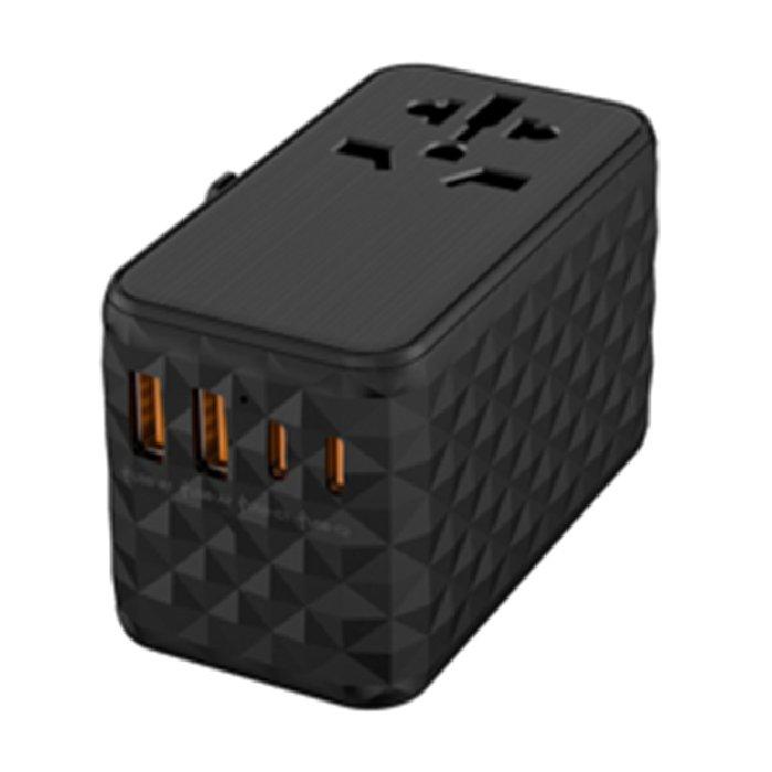 

Eq pd universal travel adapter, 100 watts, eq-652dh – black