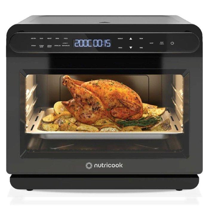 

Nutricook steami steam + air fryer oven, 1600w, 24l, nc-st01k - black