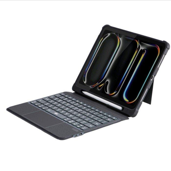 

Eq ipad pro 13" 2024 case smart keyboard with cover, eq-t5110d - black