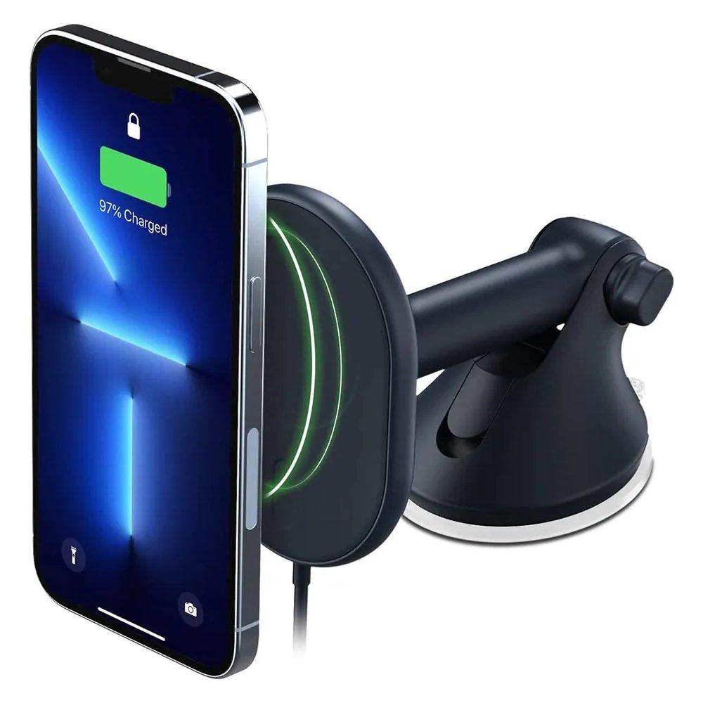 

Iottie velox wireless magsafe charging dash & windshield mount, hlmgsfio103 - black