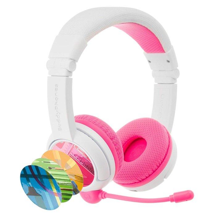 

Buddyphones school+ wireless kids headphones – pink