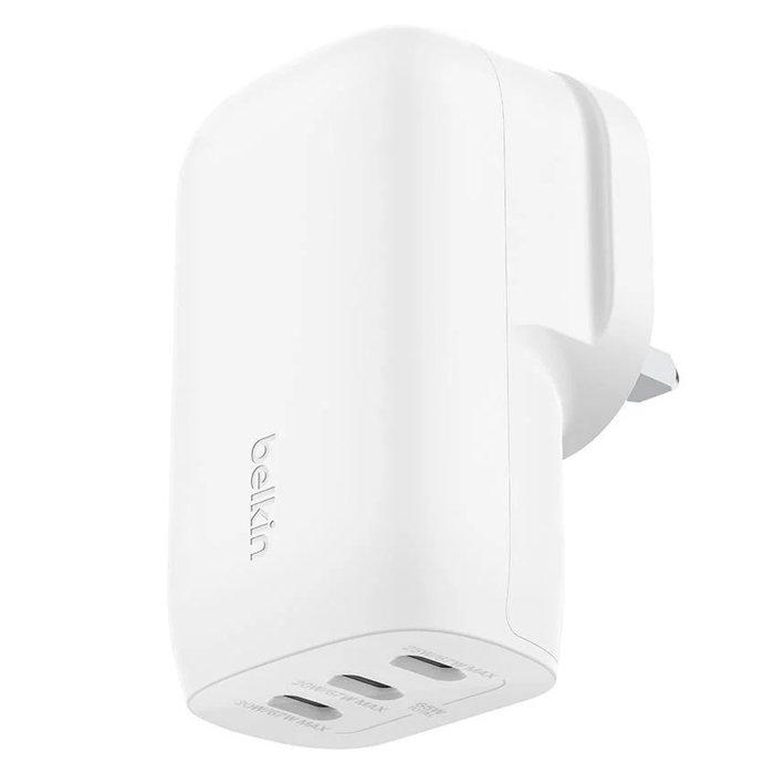 

Belkin boostcharge 3-ports usb-c wall charger, 67w, wcc002mywh – white