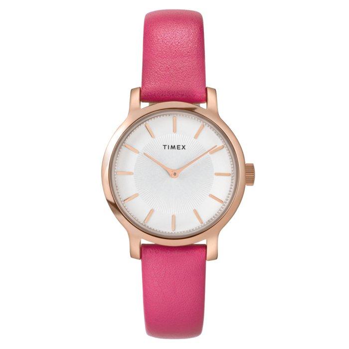 

Timex trend women's watch, 31mm, leather band, tw2w54700vm - pink
