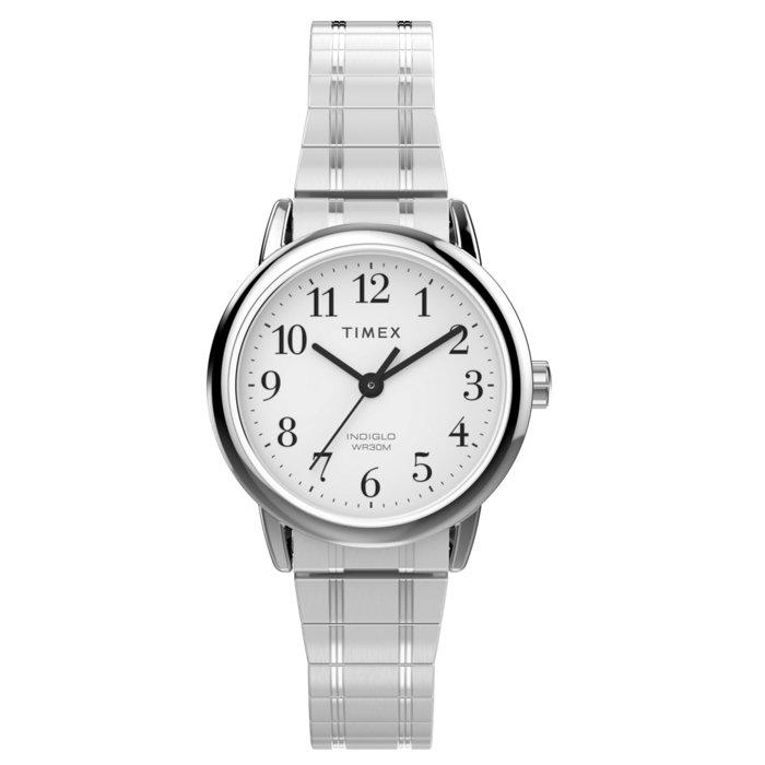 

Timex easy reader women's watch, 25mm, stainless steel band, tw2w523006v - silvertone
