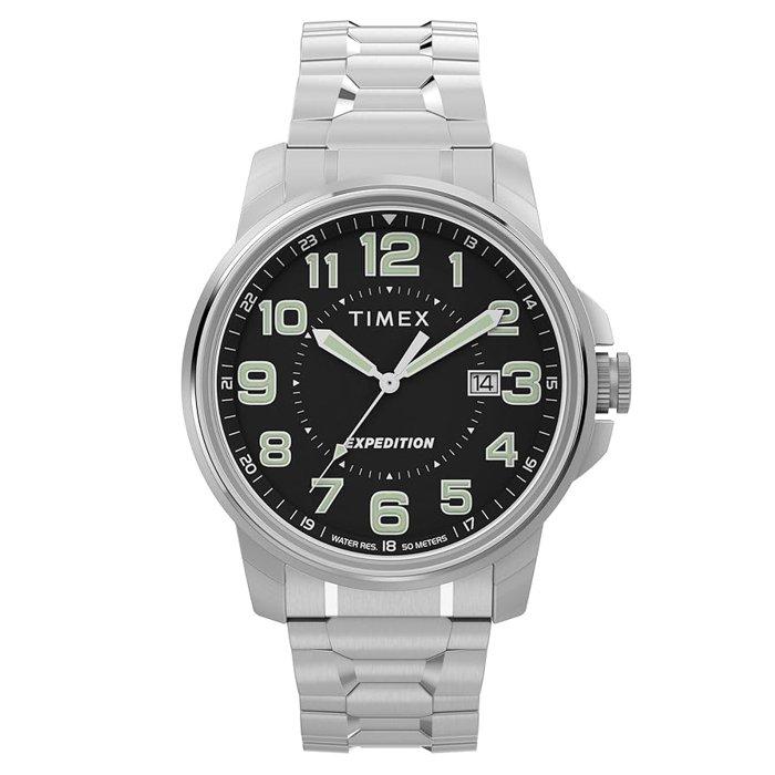 

Timex expedition men's watch, 40mm, stainless steel band, tw4b313006v - silver