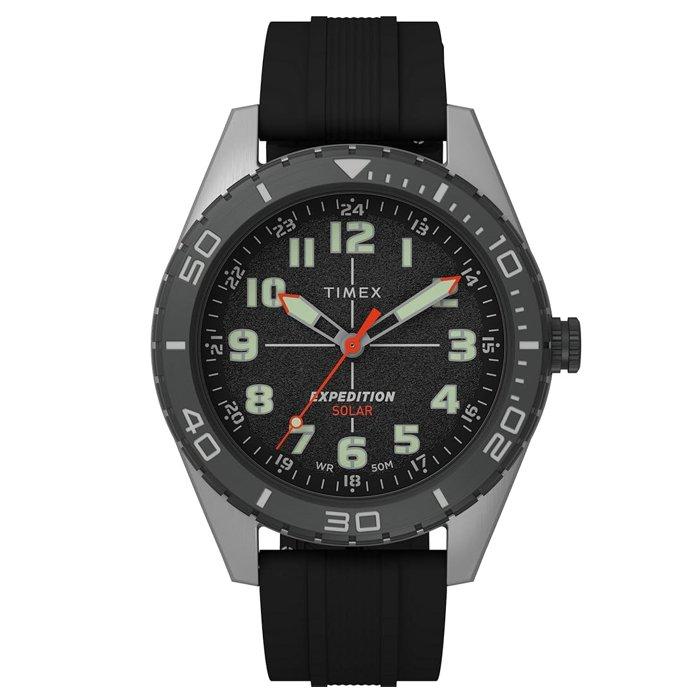 

Timex expedition men's watch, 43mm, silicone band, tw4b308006v - black
