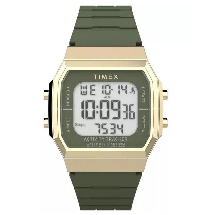

Timex sport unisex watch, digital band, 40mm, rubber band, tw5m608006v - green