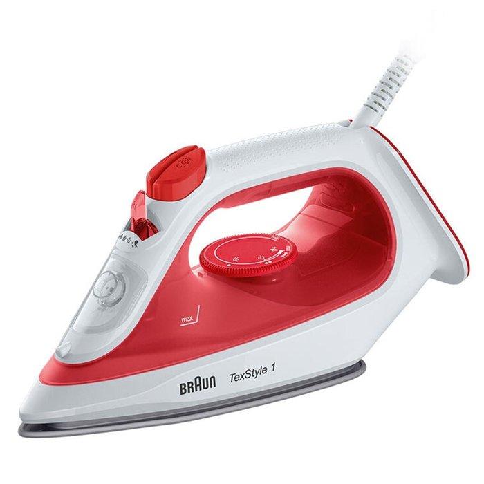 

Braun texstyle 1 steam iron, 1900w, 220ml, si1019red – red