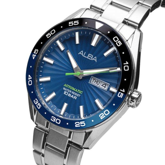 

Alba mechanical watch for men, analog, 43. 5mm, stainless steel strap, a3b003x1 - silver