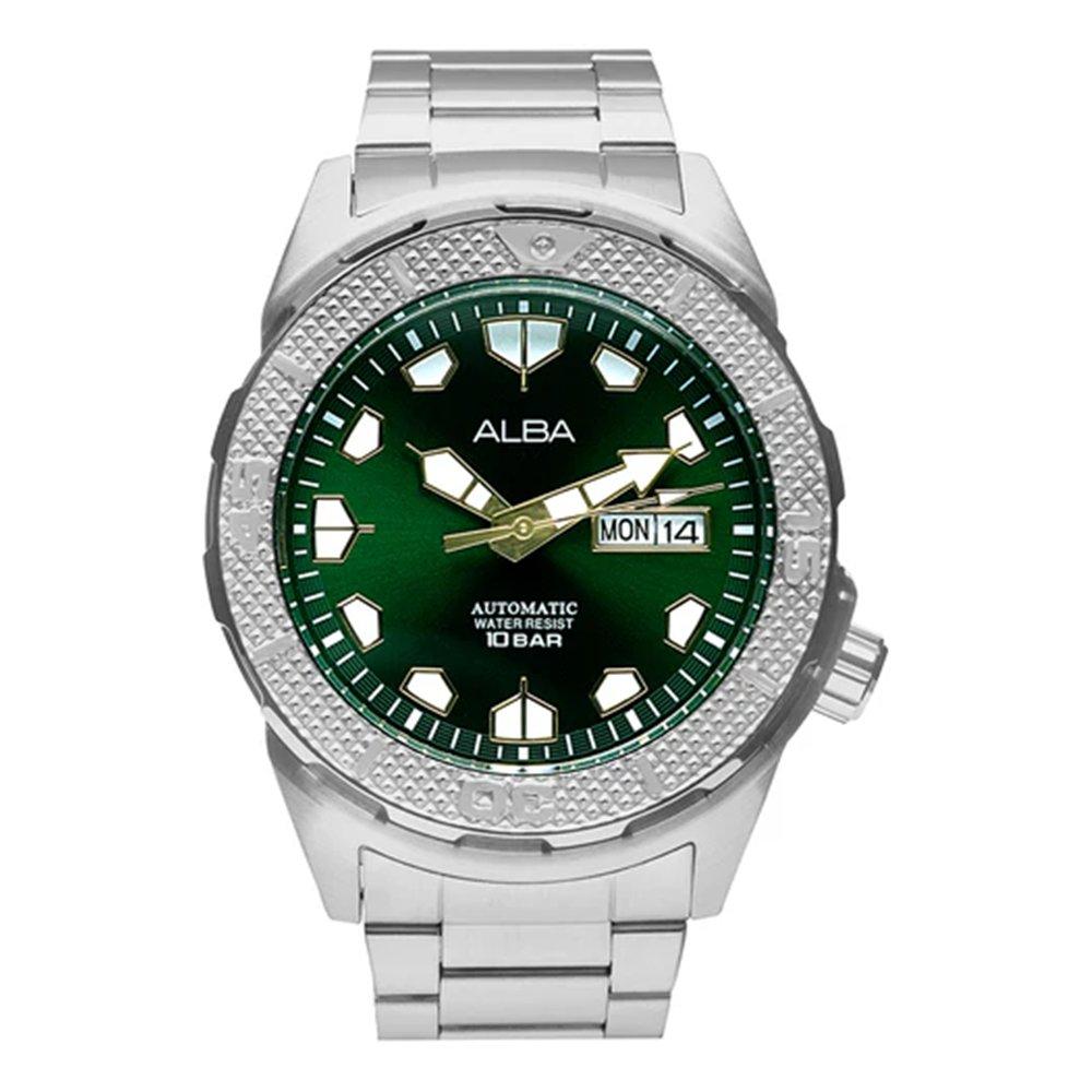 

Alba active men's watch,analog, 42. 4mm, stainless steel strap, al4557x1- silver