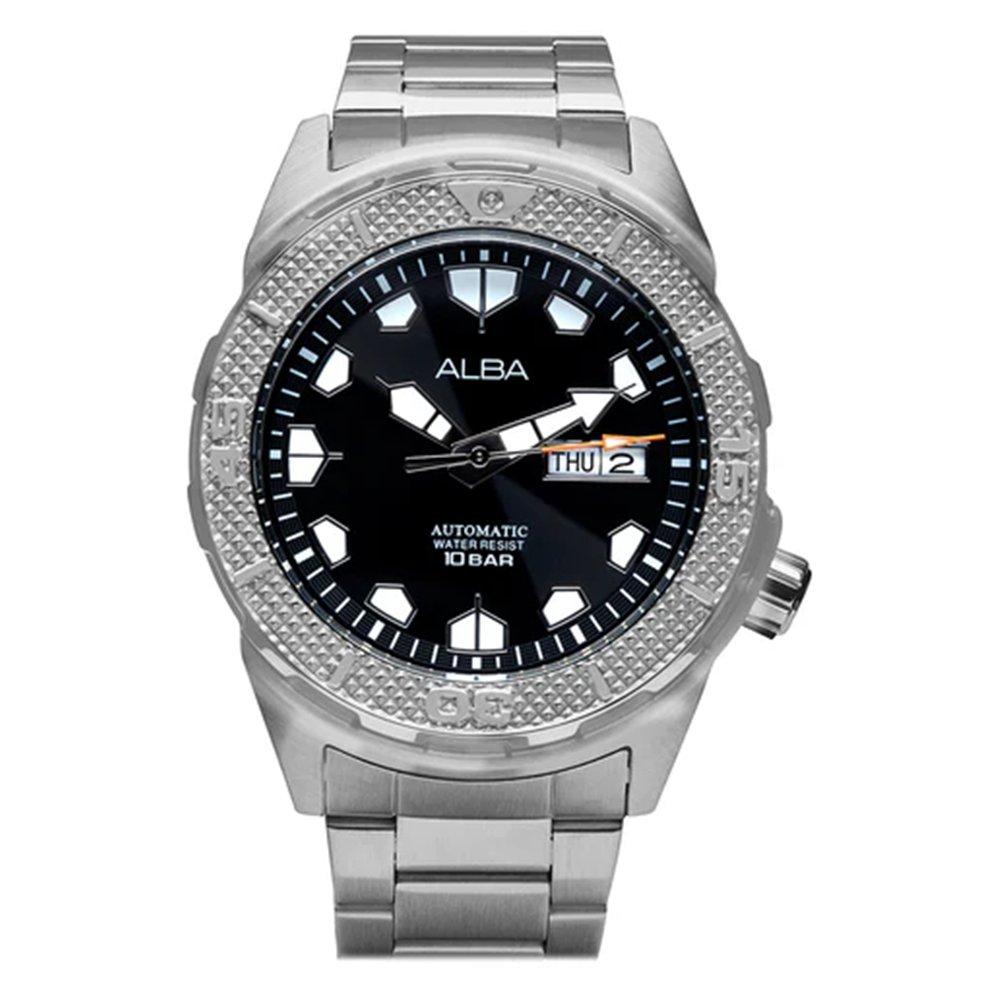 

Alba active men's watch,analog, 42. 4mm, stainless steel strap, al4561x1- silver