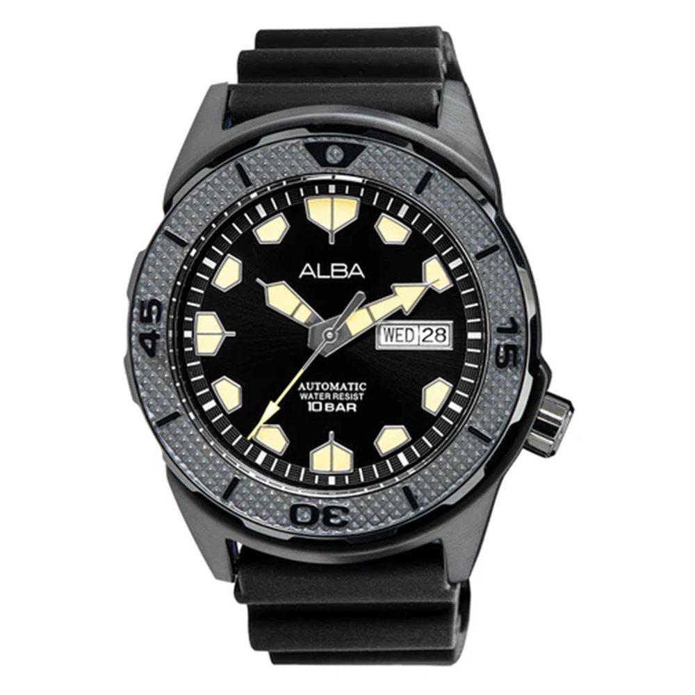 

Alba active men's watch,analog, 42. 4mm, silicone strap, al4569x1- black