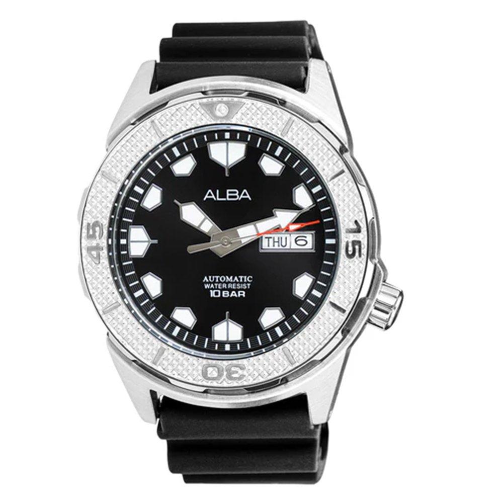 

Alba active men's watch,analog, 42. 4mm, silicone strap, al4571x1- black