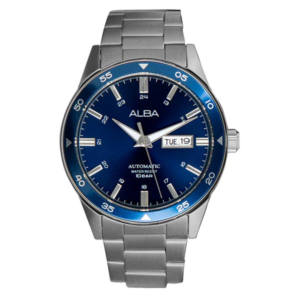 

Alba active men's watch, analog, 43mm, stainless steel strap, al4593x1- silver