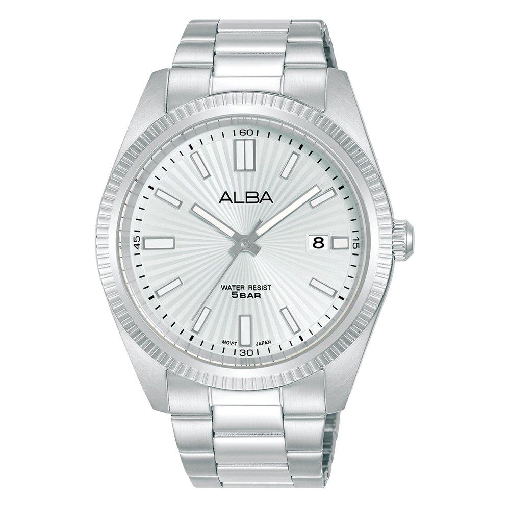 

Alba prestige men's watch, analog , 42mm, stainless steel strap, as9s73x1- silver