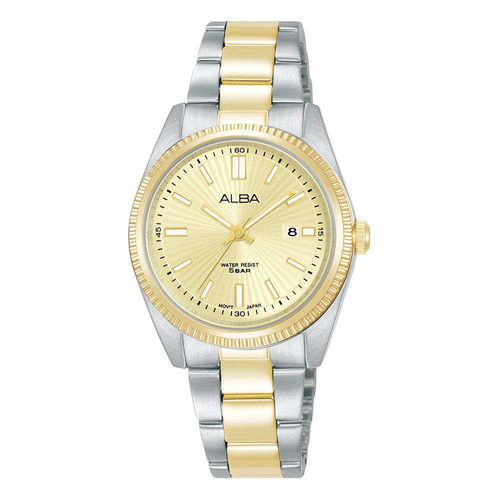 

Alba prestige men's watch, analog , 30mm, stainless steel strap, ah7ck8x1- silver