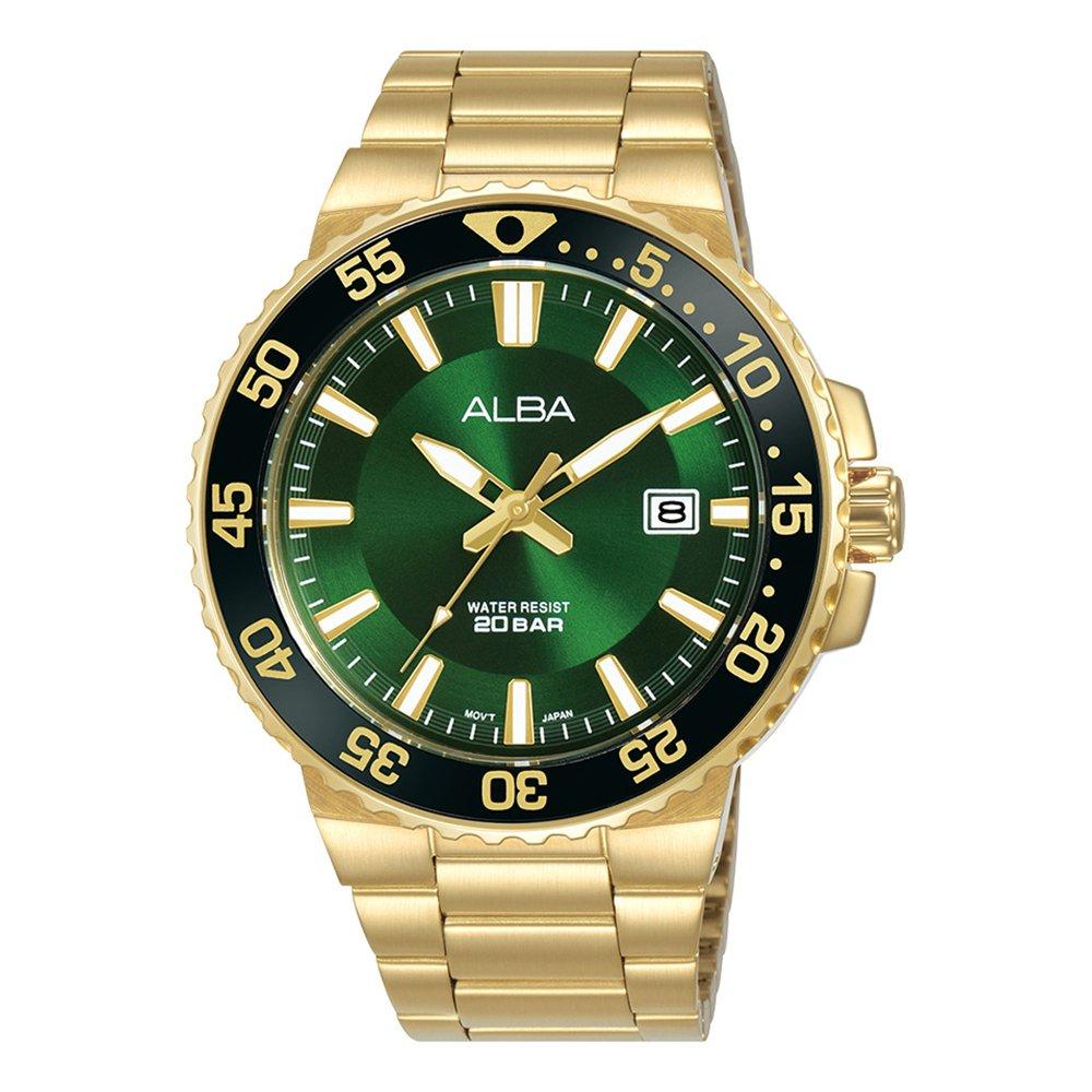 

Alba active men's watch,analog, 43. 5mm, stainless steel strap, as9s74x1 - gold