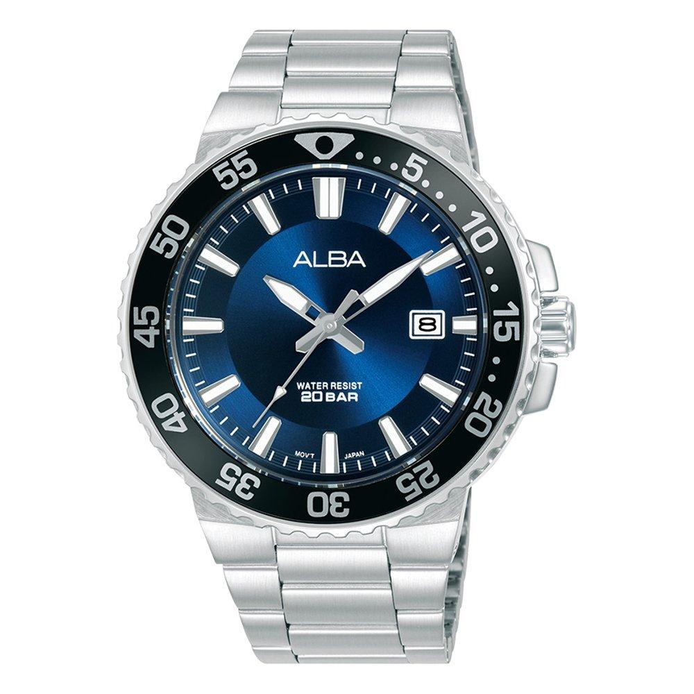 

Alba active men's watch,analog, 43. 5mm, stainless steel strap, as9s81x1- silver