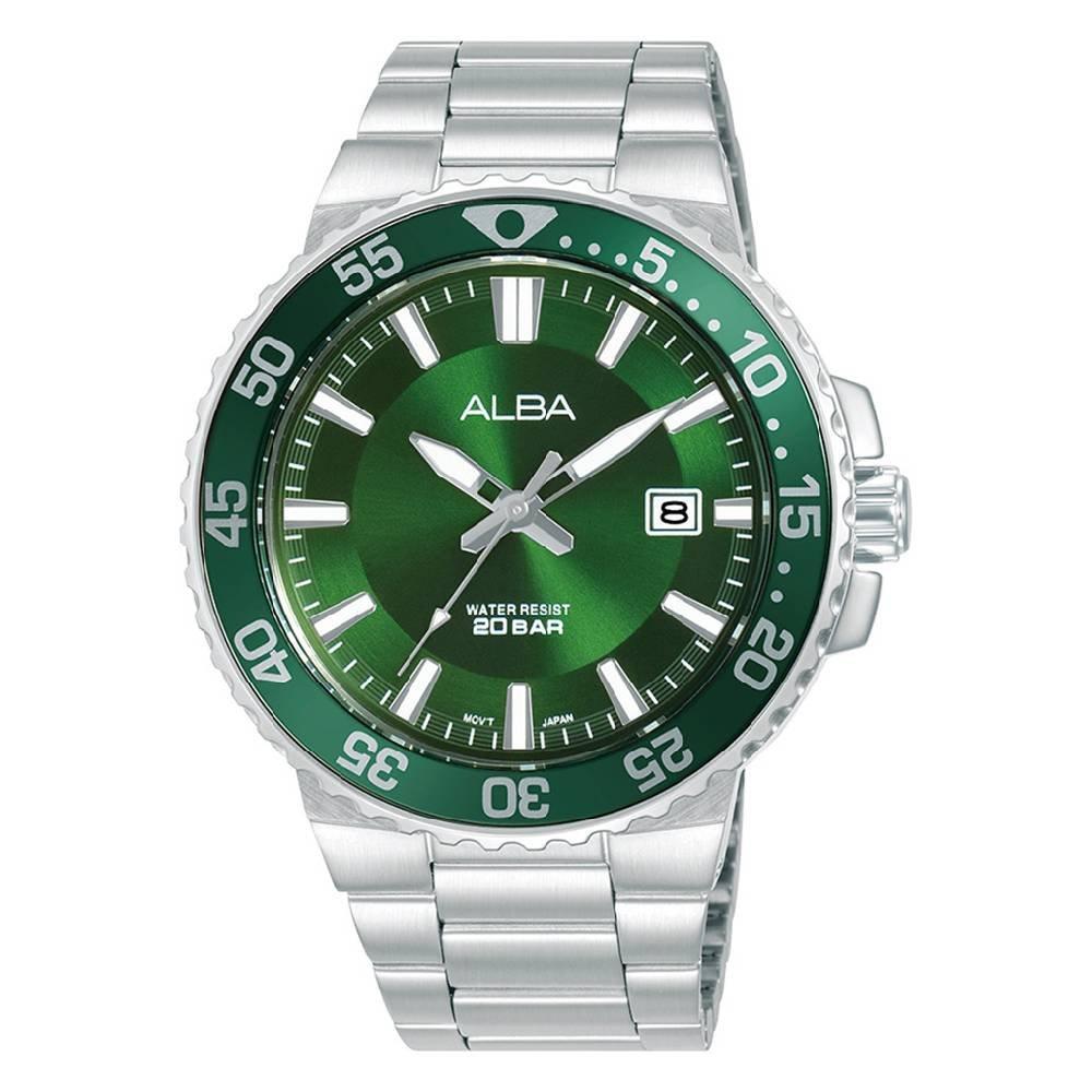 

Alba active men's watch,analog, 43. 5mm, stainless steel strap, as9s85x1- silver