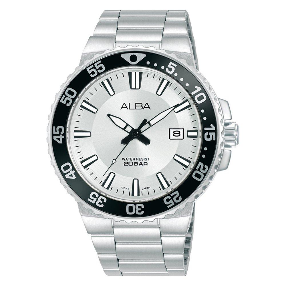 

Alba active men's watch,analog, 43. 5mm, stainless steel strap, as9s89x1- silver