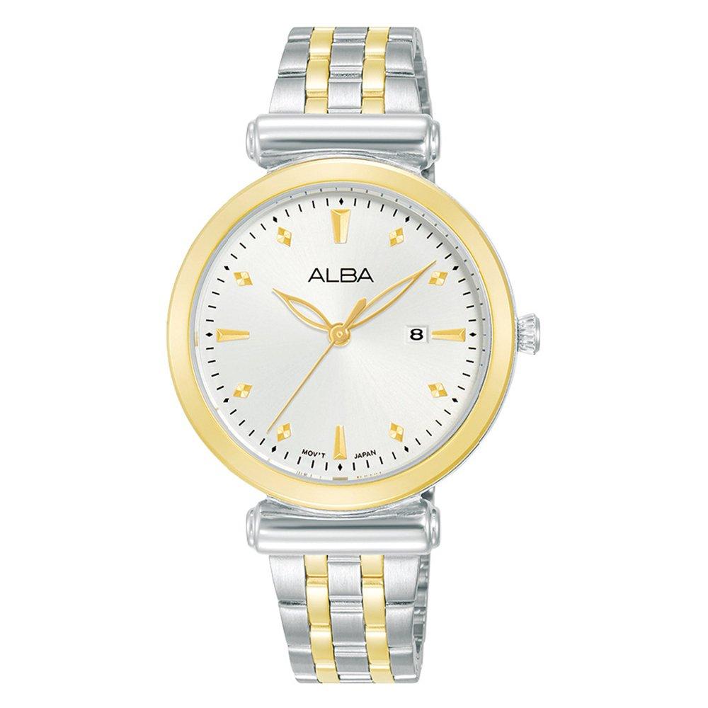 

Alba 32mm fashion watch for women, analog, stainless steel band, ah7cq0x1- silver& ...