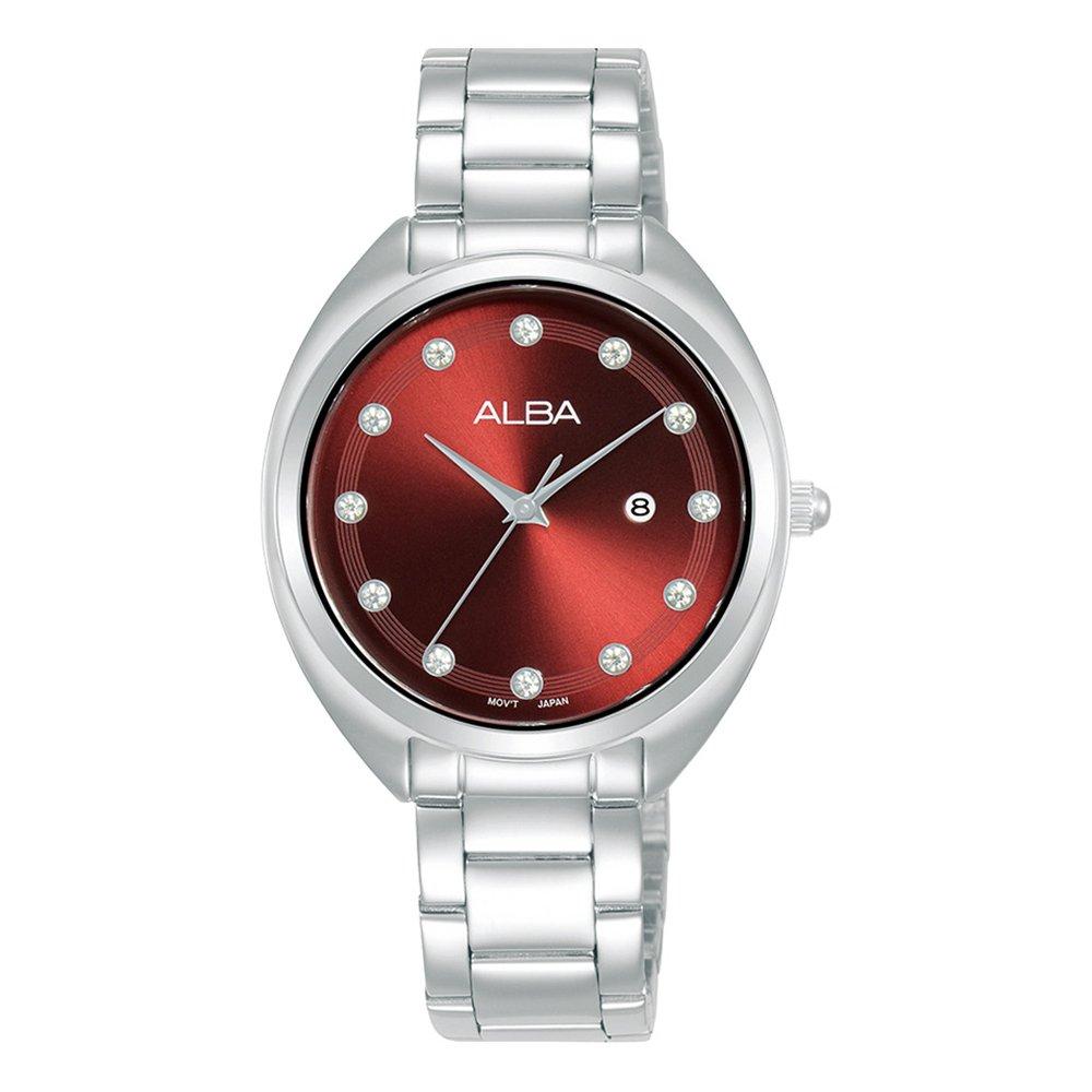 

Alba 32mm fashion watch for women, analog, stainless steel band, ah7cu3x1-silver