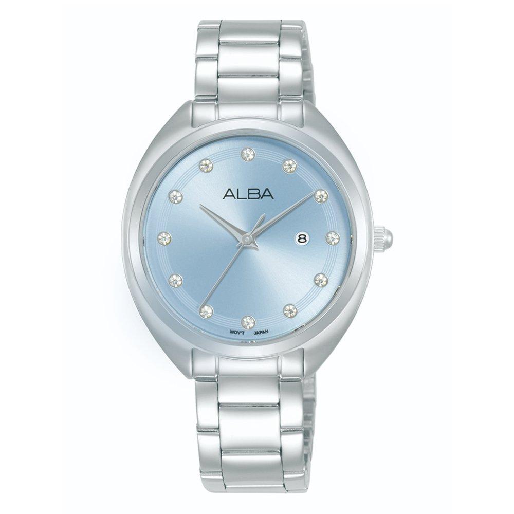 

Alba 32mm fashion watch for women, analog, stainless steel band, ah7cu5x1-silver