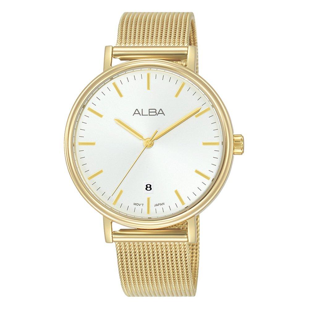 

Alba 36mm fashion watch for women, analog, stainless steel band, ag8n80x1-gold