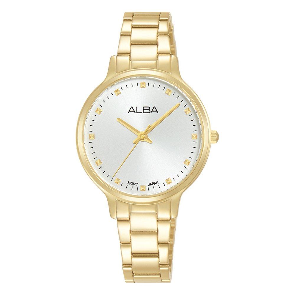 

Alba 30mm fashion watch for women, analog, stainless steel band, arx144x1 - gold