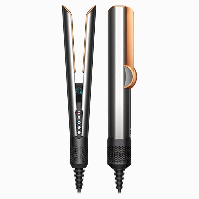 

Dyson airstrait hair straightener, 1600w, 3 heat settings – nickel/copper