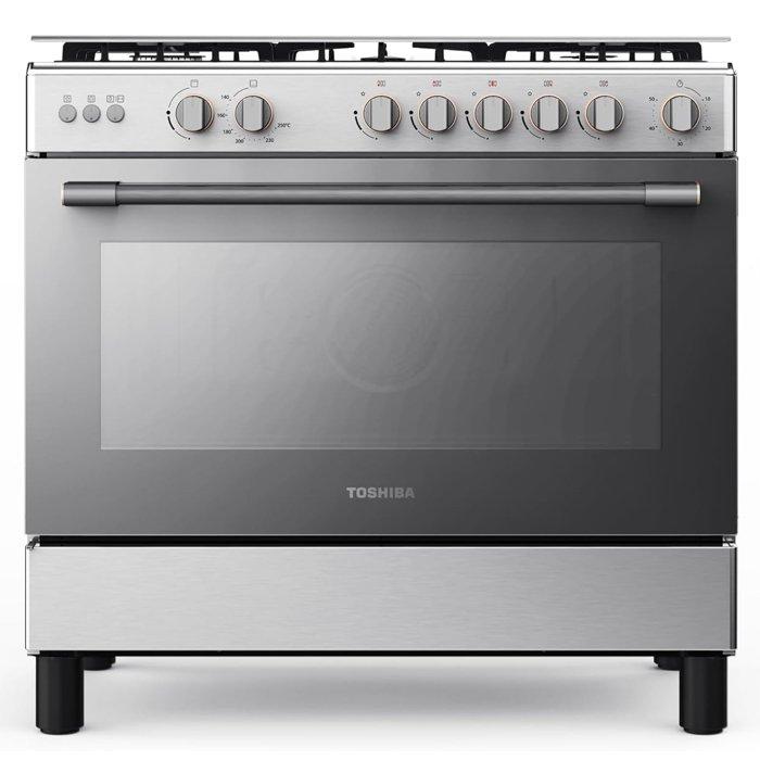 

Toshiba 90x60cm gas cooker, 115l, rl2-90g5ge(mr) - stainless steel