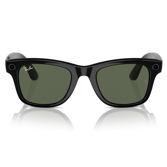 Ray Ban Meta Wayfarer Smart  Glasses, 0RW4006-601/SB5 - Black and Green
