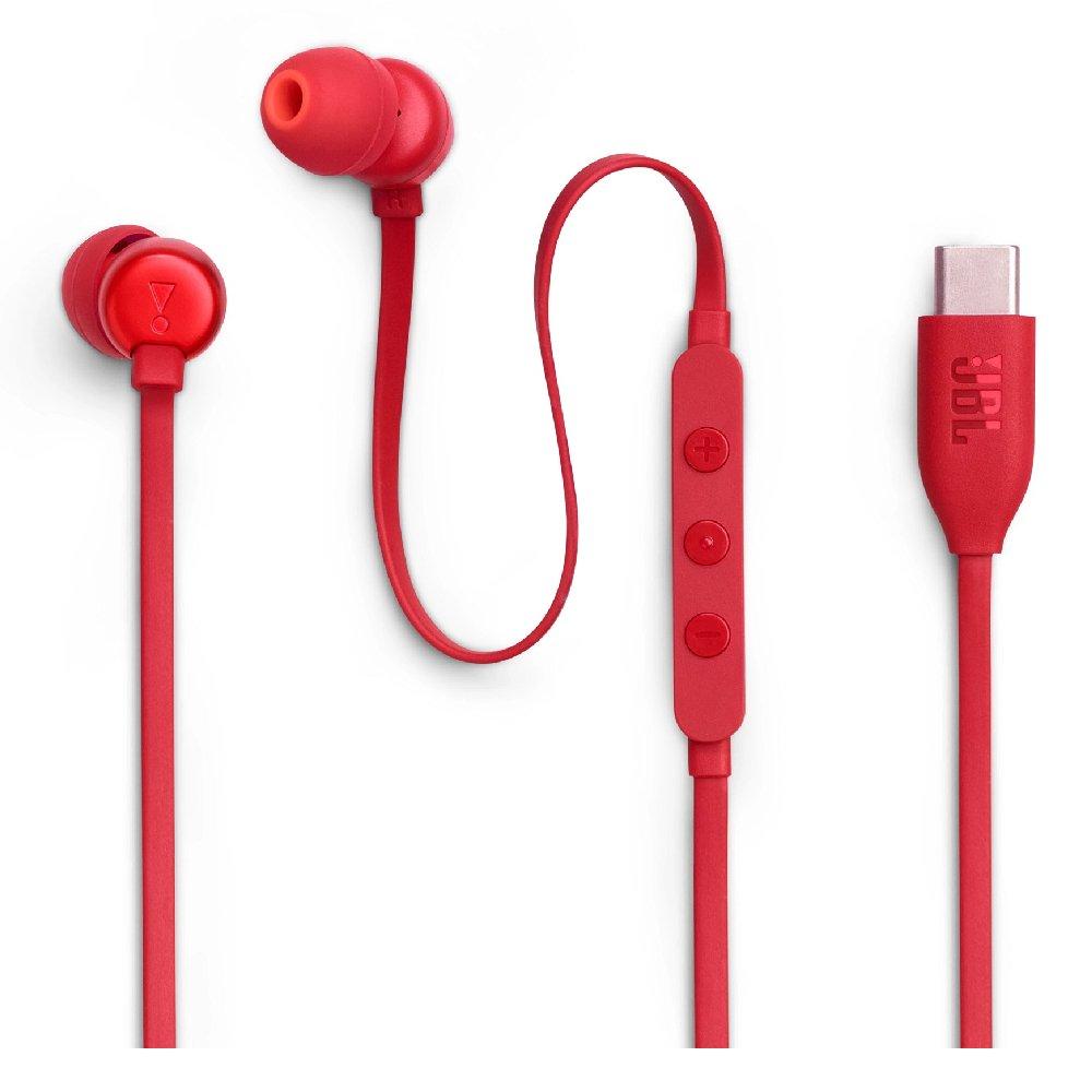 

Jbl t310c usb-c wired in-ear earphones, jblt310cred - red