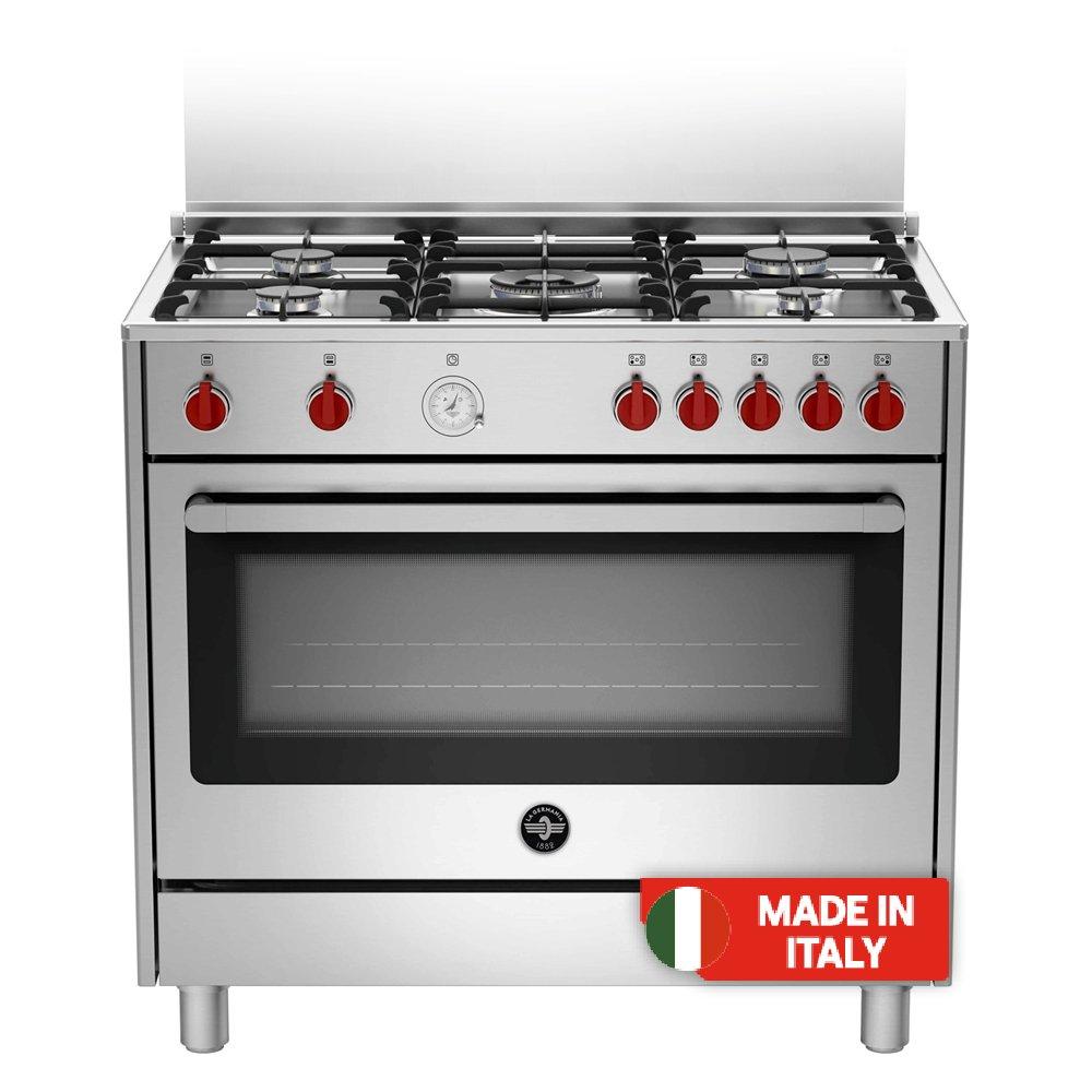

La germania 90x60cm gas cooker, 5 burners, ris95c81cx – stainless steel