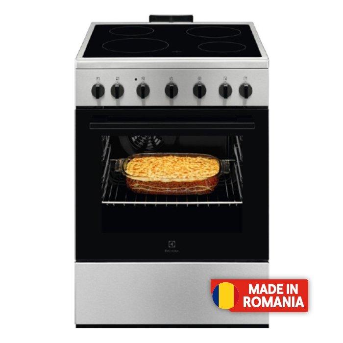 

Electrolux 4 burners 60x60cm ceramic hob cooker, lkr620066x - ‎stainless steel