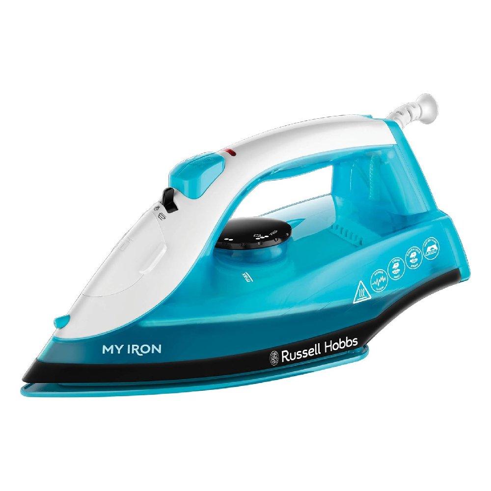 

Russell hobbs my iron steam iron 1800 watts, 260 ml, 25580gcc - blue