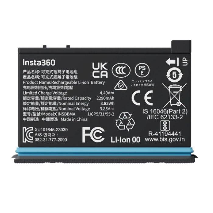 

Insta360 rechargeable 2290mah battery for x4 camera