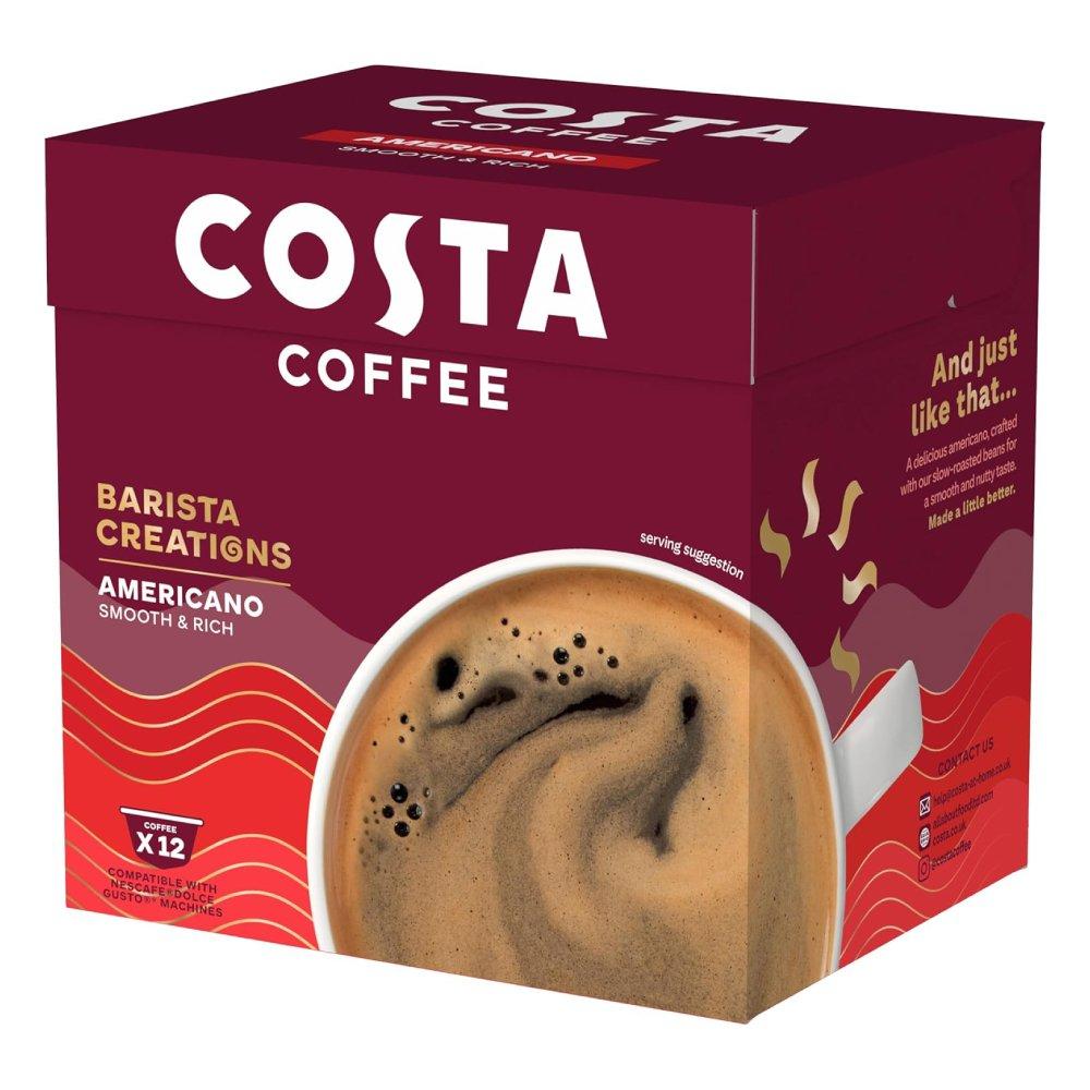

Costa coffee americano - 12 capsules (dolce gusto)