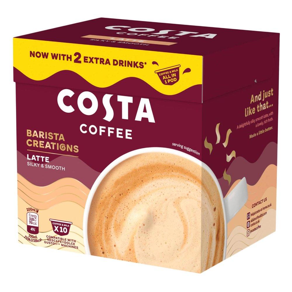 

Costa coffee latte - 10 capsules (dolce gusto)