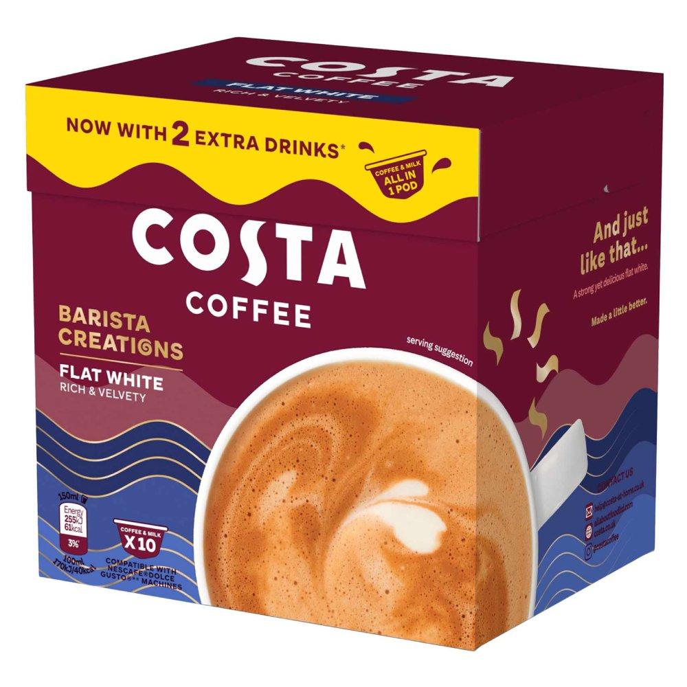 

Costa coffee flat white - 10 capsules (dolce gusto)