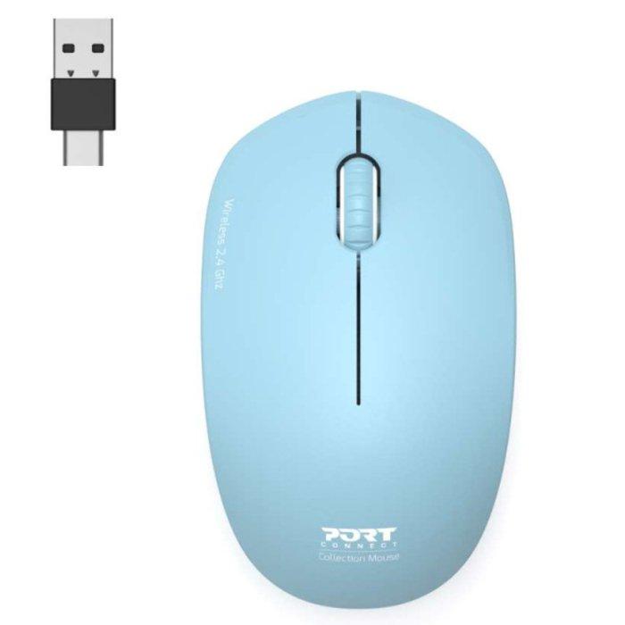 

Port collection ii silent wireless mouse, 2. 4ghz, 900544- azur