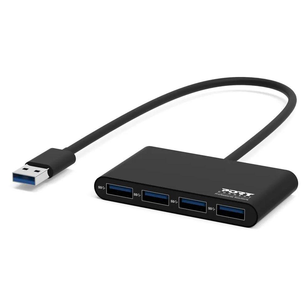 

Port designs 4 ports hub usb 3. 0, 5000 mbit/s, 900121 - black