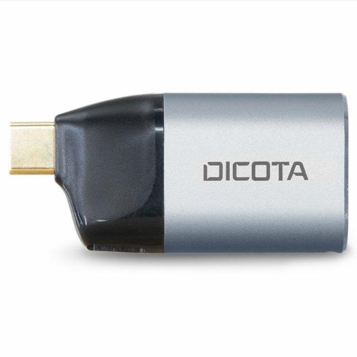 

Dicota usb-c to ethernet mini adapter, 100w, d32048 - silver & black