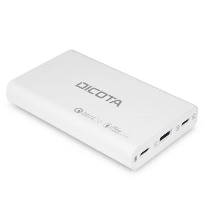 

Dicota 65w 3-port desktop charger, d32056 – white