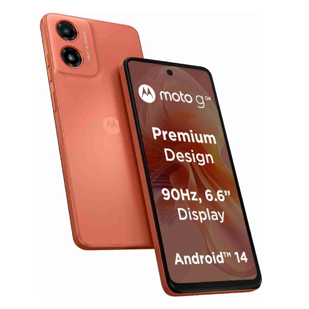 

Motorola moto g04 phone, 6. 56-inch, 4gb ram, 128gb – orange