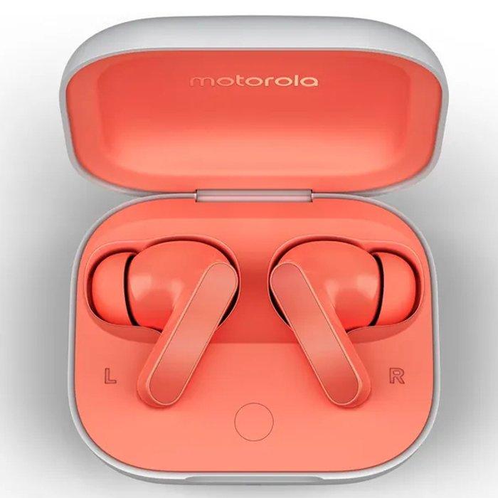 

Motorola moto wireless earbuds - coral apricot