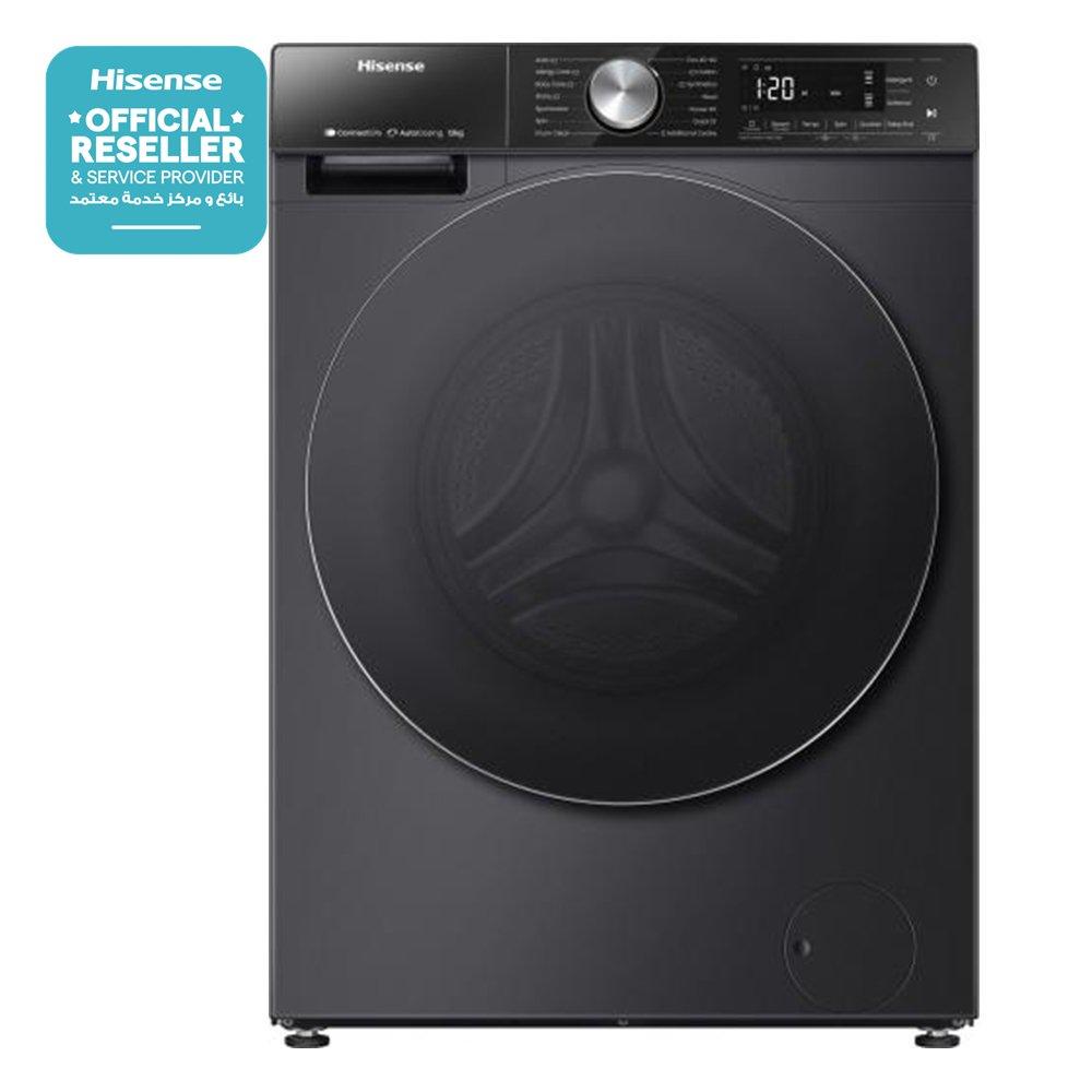 

Hisense front load washer, 12kg washing capacity, wifi connectlife app, wf5s1245bb – black