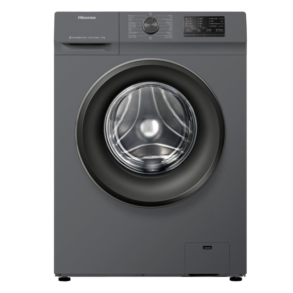 

Hisense front load washing machine, 6kg capacity, wfvc6010t - grey